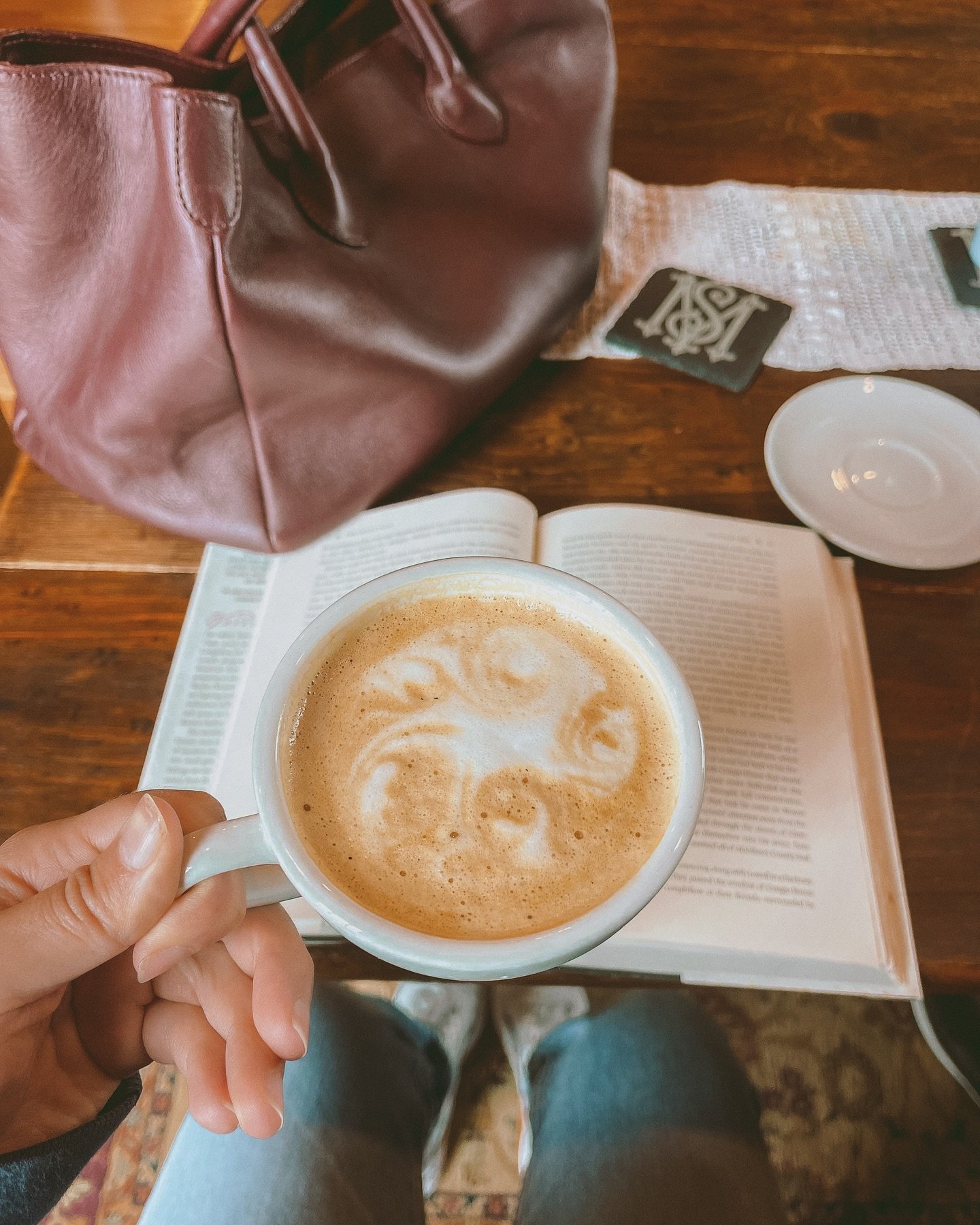 When you have some free time and make your way down to your favorite coffee shop for some good vibes, delicious coffee, and your new binge worthy read 😍
This book was snagged from our Free Little Library located on the side of our building! If you&